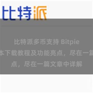 比特派多币支持 Bitpie钱包最新版本下载教程及功能亮点，尽在一篇文章中详解