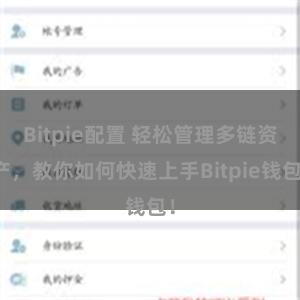 Bitpie配置 轻松管理多链资产，教你如何快速上手Bitpie钱包！