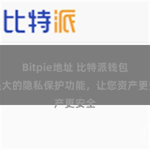 Bitpie地址 比特派钱包：强大的隐私保护功能，让您资产更安全