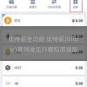 比特派全功能 比特派(Bitpie)官网常见诈骗防范提醒